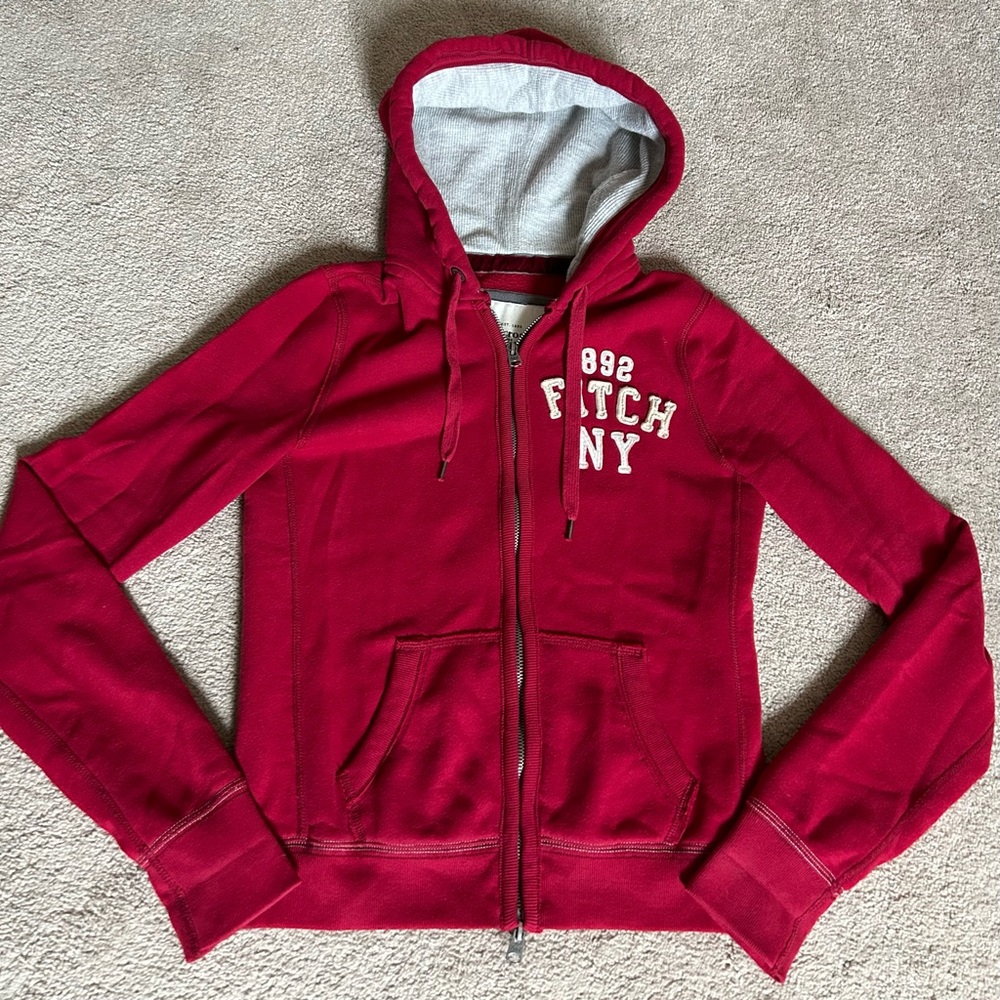 Abercrombie & Fitch Hoodie Women’s M Thermal Lined Hood Preppy Soft Warm